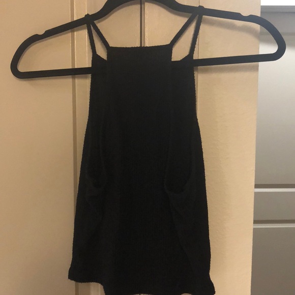 Ribbed Racerback Cropped Tank - Picture 2 of 2